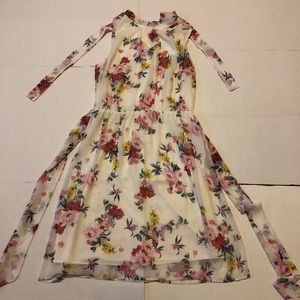 White floral dress